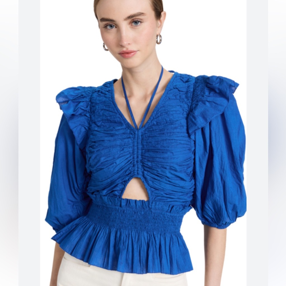 Sea New York Puff Sleeve Top